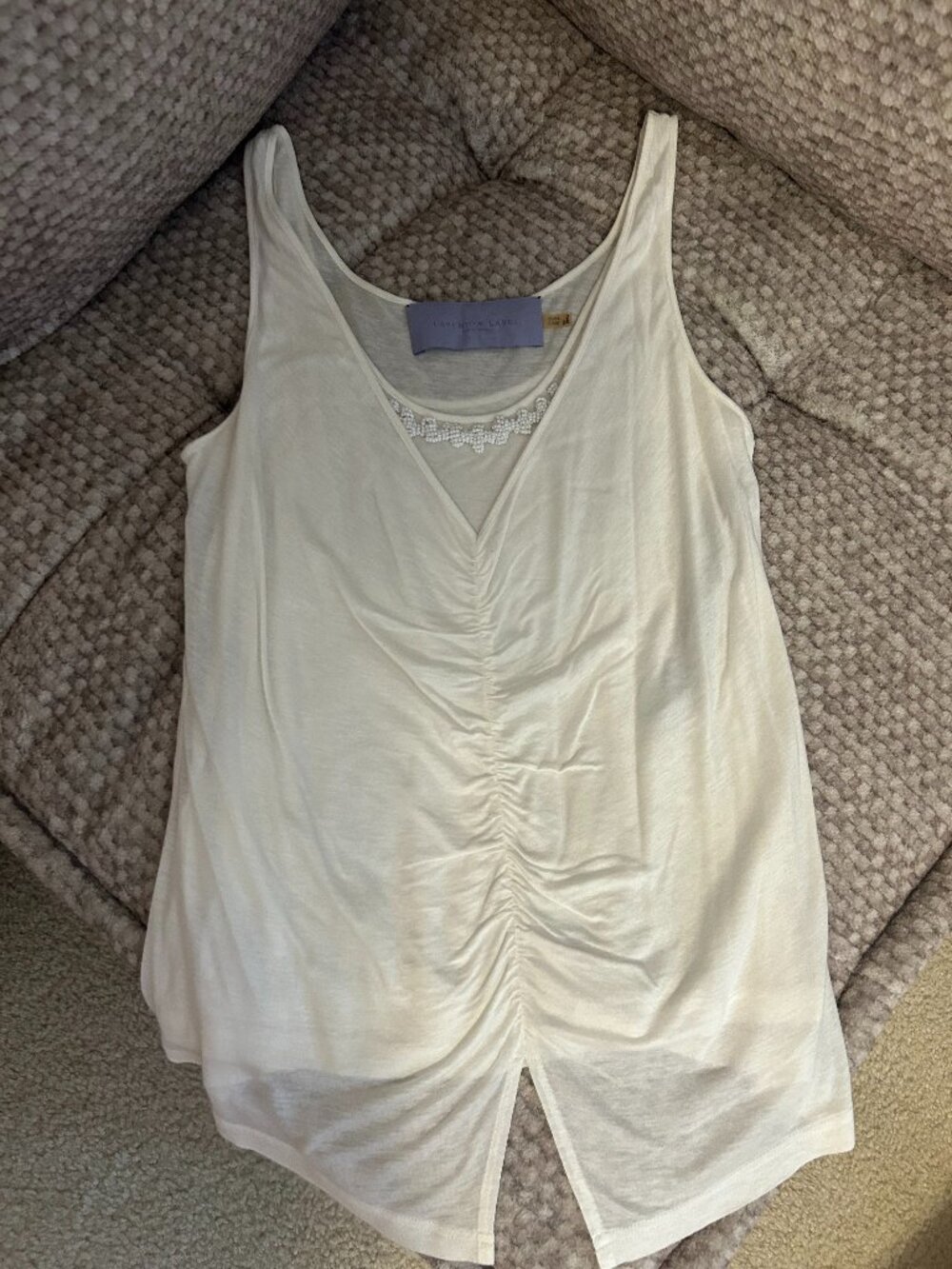 Vintage Vera Wang White Blouse Tank Top